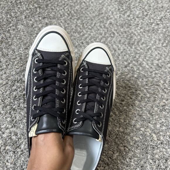 Visvim SKAGWAY LO Men’s Size 10 Black Platform Fashion Sneakers Shoes Excellent - Picture 6 of 10